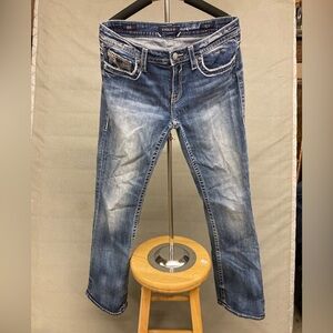 Vigoss Distressed Blue Jeans 30x33 classic fit Dublin boot cut Womens